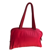 Vintage Prada Tessuto Shoulder Scarlet Red Bag