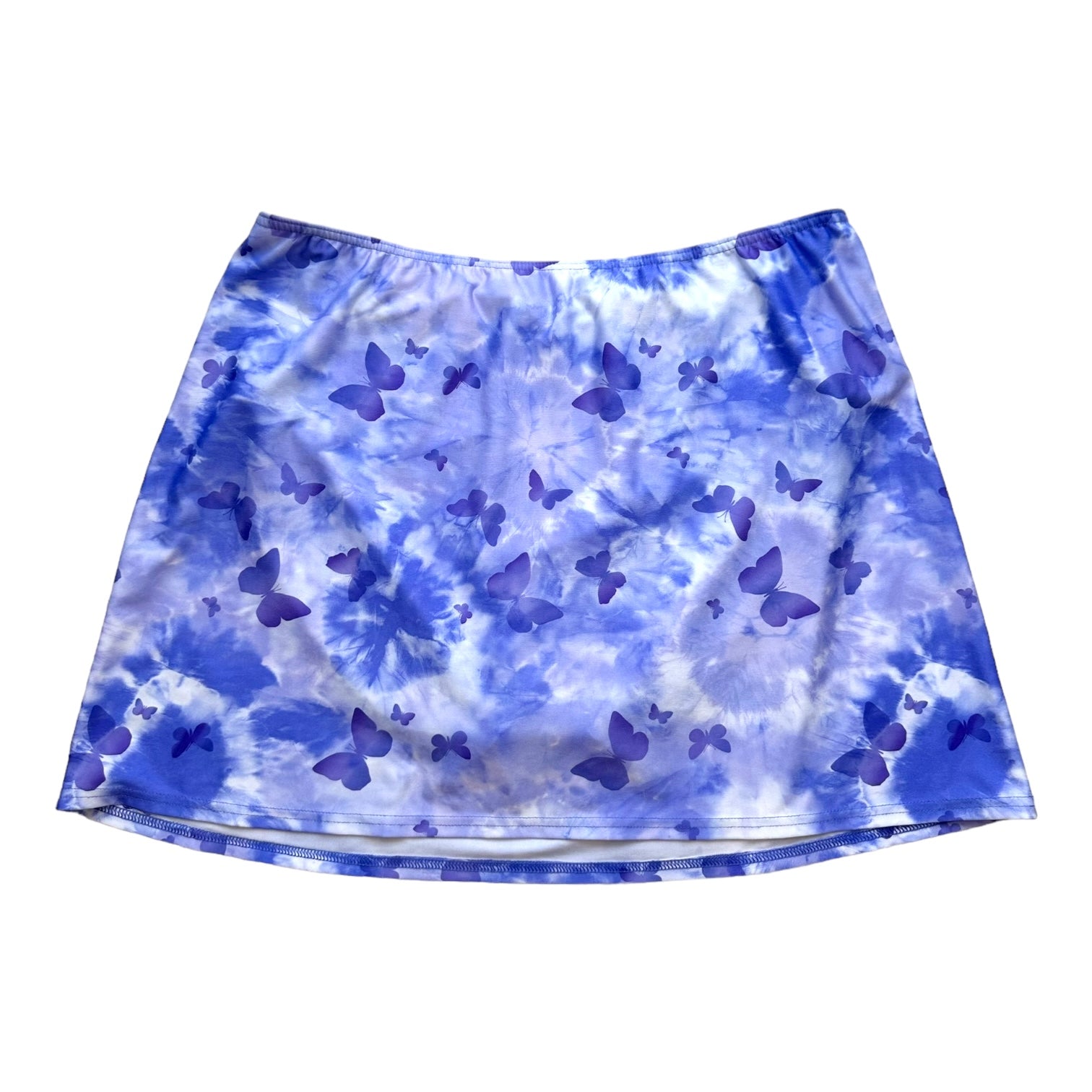Tie Dye Butterfly Miniskirt (L)