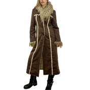 Y2K 2000s Miss Sixty Afghan Faux Fur Coat (S/M)