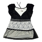 Y2K lace goth babydoll mini dress/top (M/L)