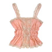 Vintage Smocked Lace Tank (XS/S)