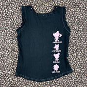 Angel Blue Studded Neckline Tank (XS)