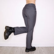 Y2K Gray Pinstripe Dress Pants (S)