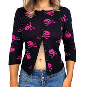 90s Gothic Skull Cardigan (M)