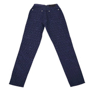 90s VERSACE Navy High Waisted Pants (XS)