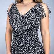 Silk Floral Summer Dress (S/M)