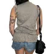 Indie Sleaze Babydoll Ruffle Top (S)