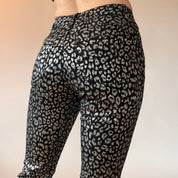 Y2K Silver Leopard Flares (XXS)