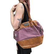 Vintage Purple 2010s Diesel Studded Shoulder Bag