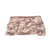 Pink Camo Cargo Mini Skirt (M)