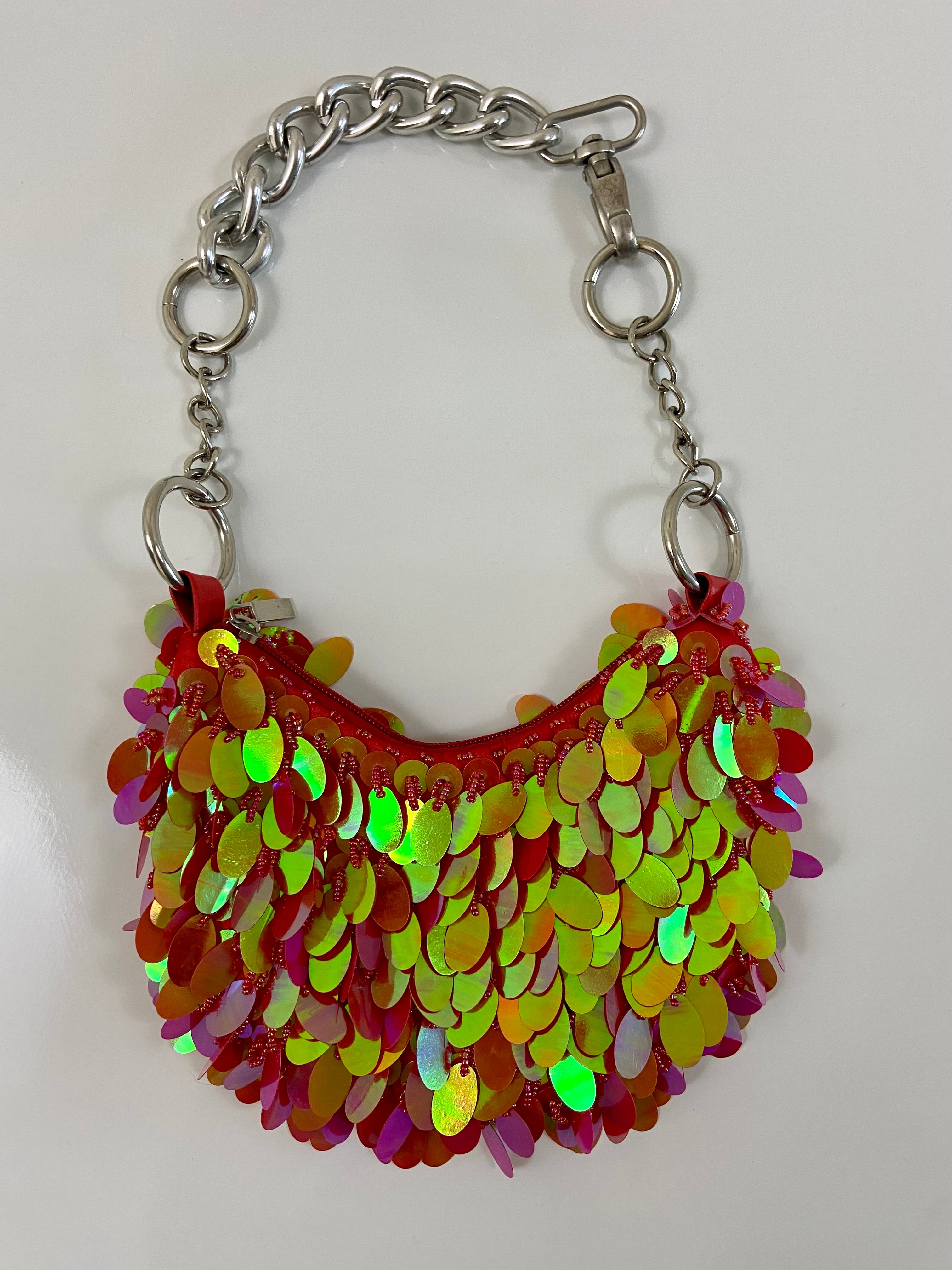 Sequined purse