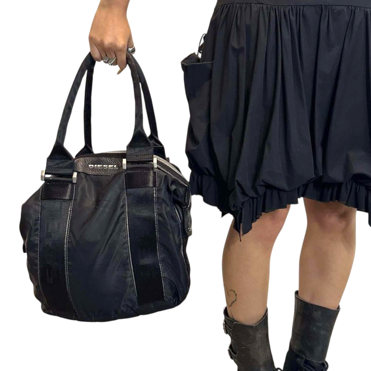 Vintage Diesel Nylon Utility Bag