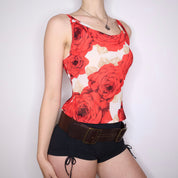 90s French Rose Tank Top (S/M)