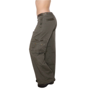 Y2K Baggy Green Cargo Pants (M/L)