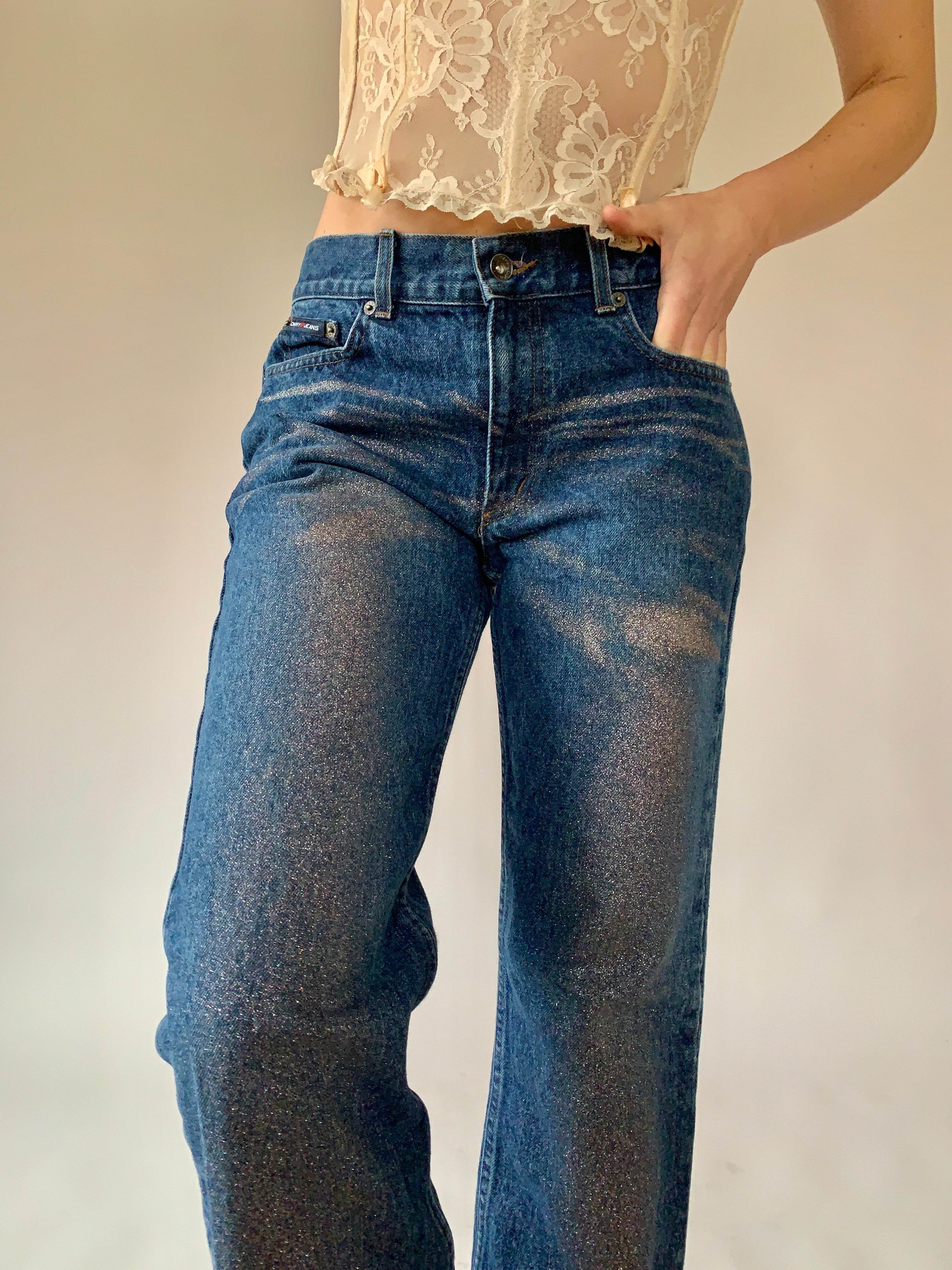 DKNY Glitter Jeans (S) – Holy Thrift