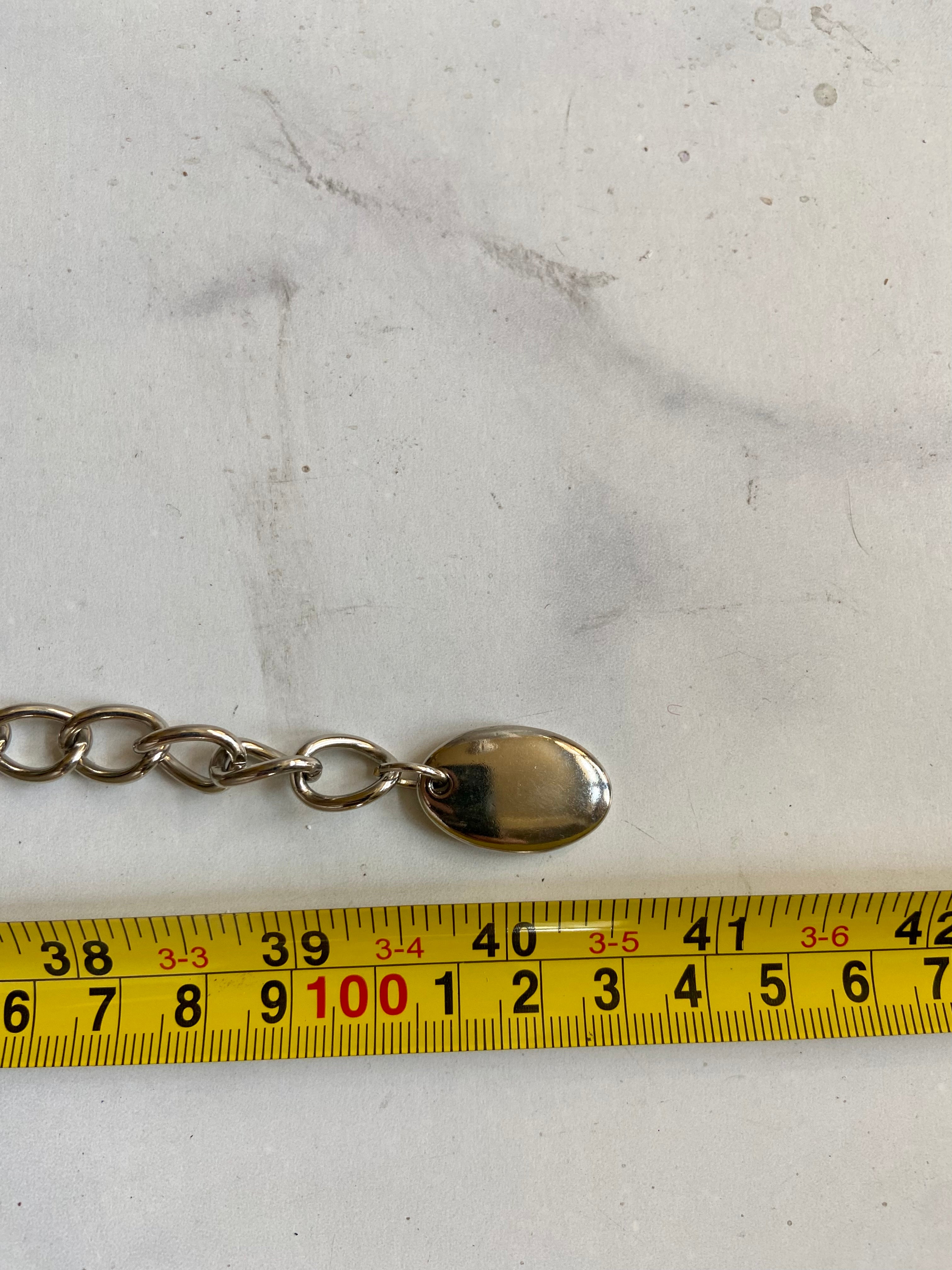 Silver Metal waist belt