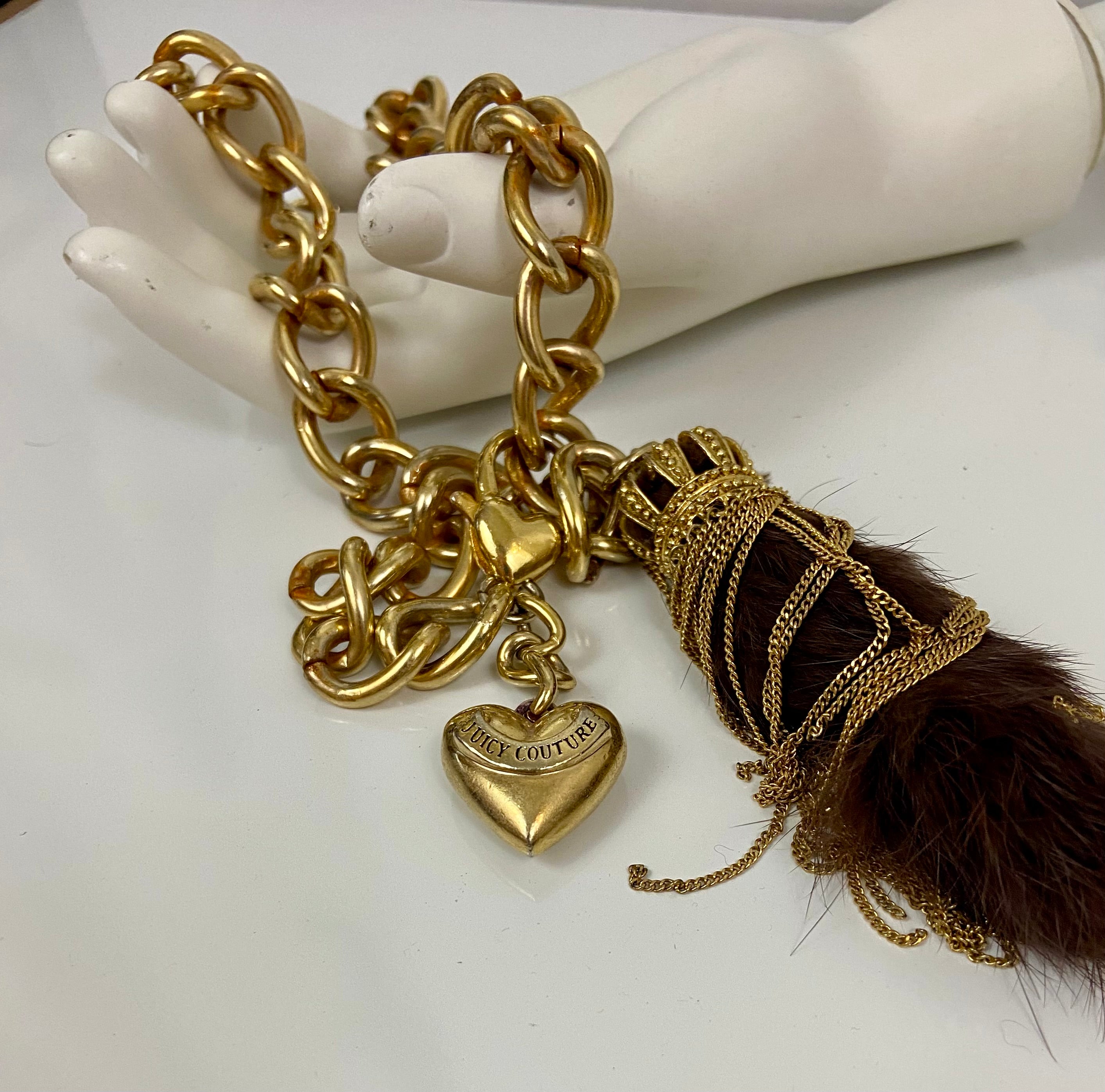 Reworked gold Juicy Couture choker