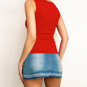 Cherry Red Groovy Gal Top (XS/S)