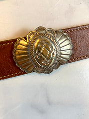 Justin vintage leather belt