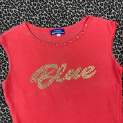 Burberry Blue Label Coral Studded Graphic Tank (M)