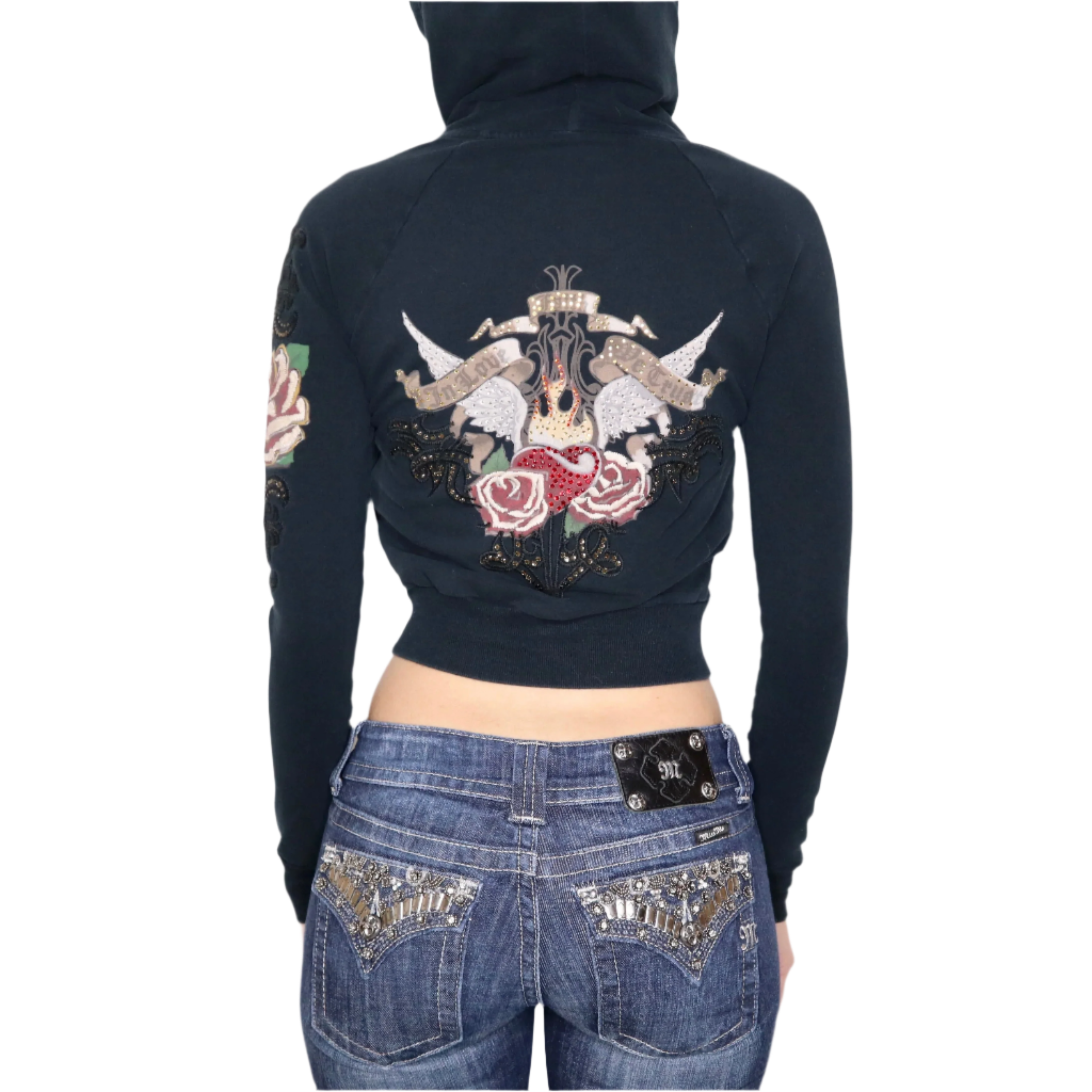 Y2K FAITH CONNEXION Graphic Hoodie (S)