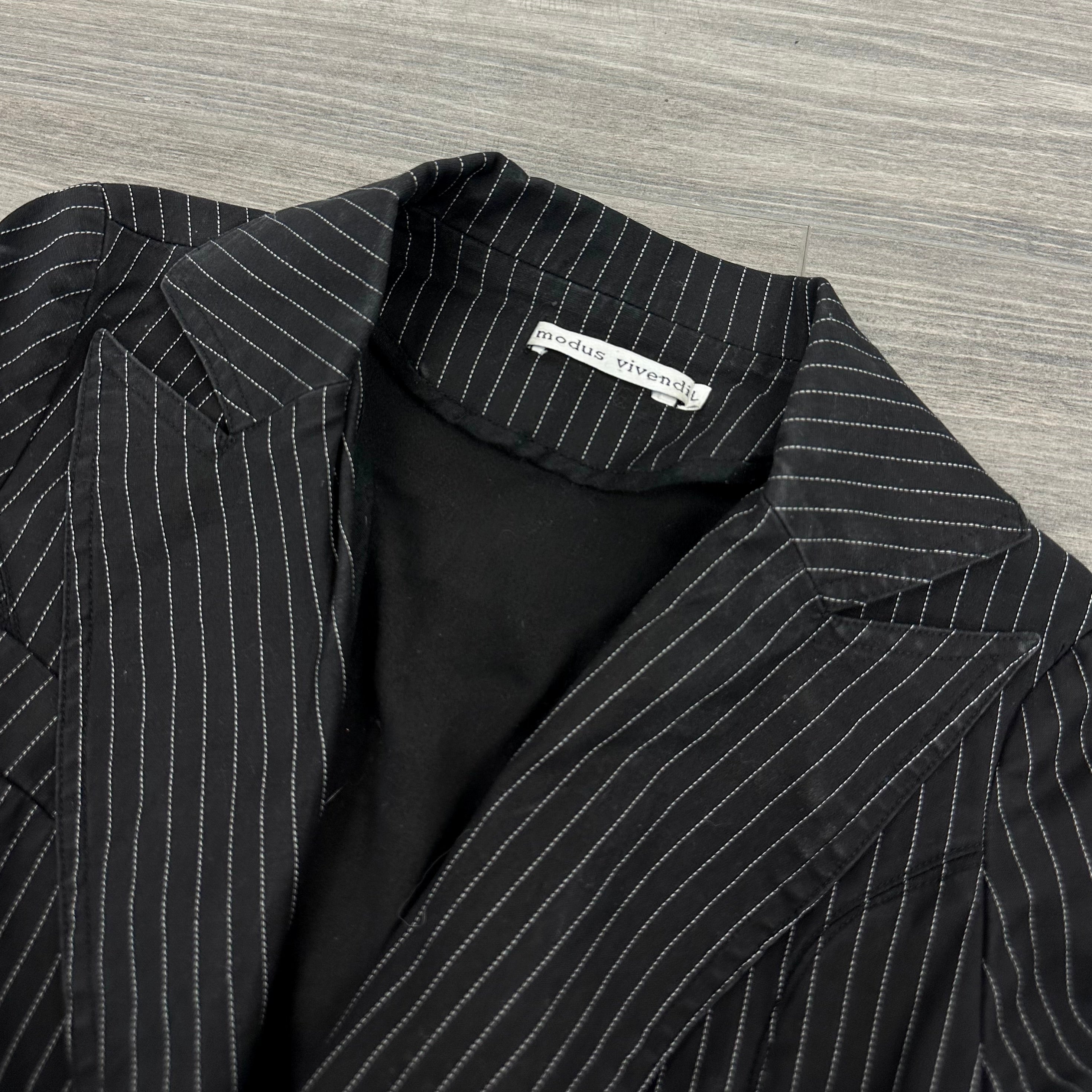 Fitted Pinstripe Blazer (XS/S)