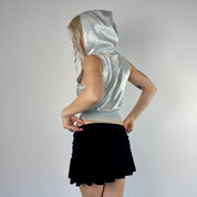 Metallic Hooded Zip Up (S)