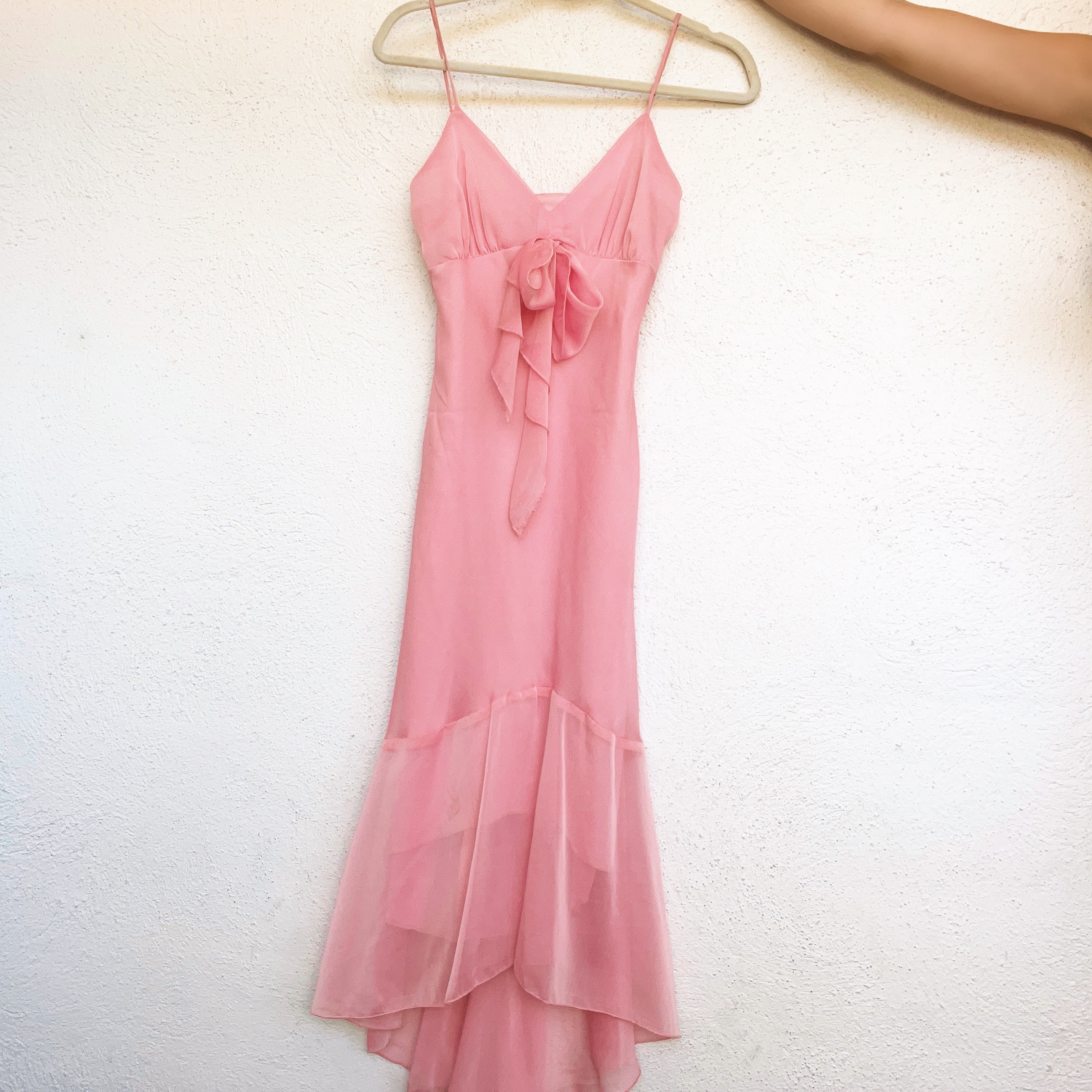 Early 2000s Girly Pink Party Dress Holy Thrift Early 2000s Girly Pink Party Dress Holy Thrift