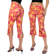 90s Geometric Funky Capris (S)