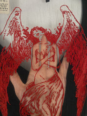 RARE Miss Sixty Fallen Angel Mesh Long Sleeve Top (S)