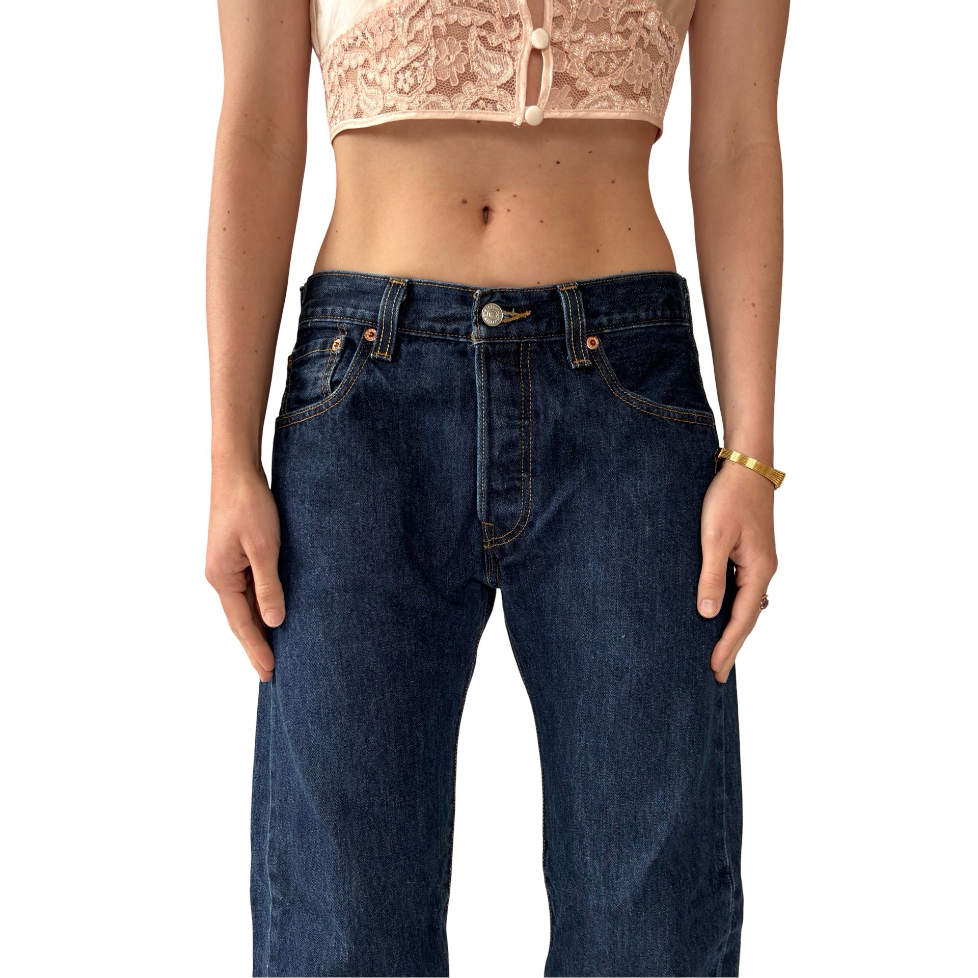 Levi’s Dark Wash 501s (S)