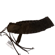 Vintage Suede Front Tie Statement Belt