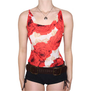 90s French Rose Tank Top (S/M)