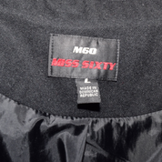 Miss Sixty M60 Black Wool Mini Trench Coat (L)