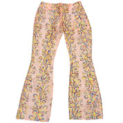 Vintage JNCO peach & rainbow low rise flares (S)