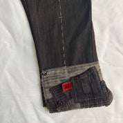 Italian Contrast Stitch Patchwork Capris (XS/S)