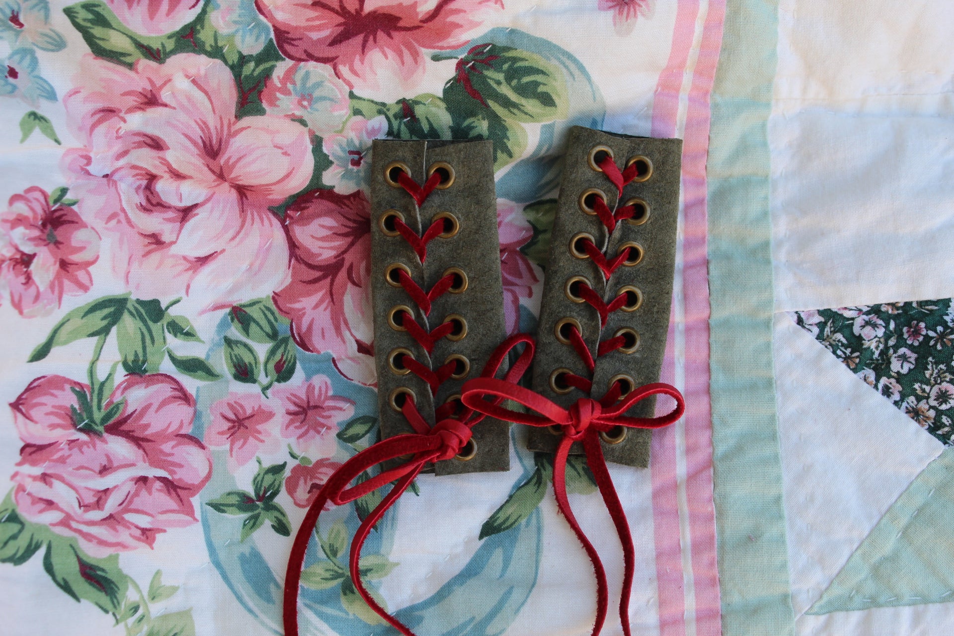 Leather Pigtail Hair Wraps