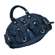 Vintage George Gina Lucy Navy Shoulder No No Bag