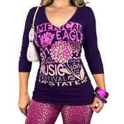 2000s American Eagle 3/4 Sleeve Tee (S)