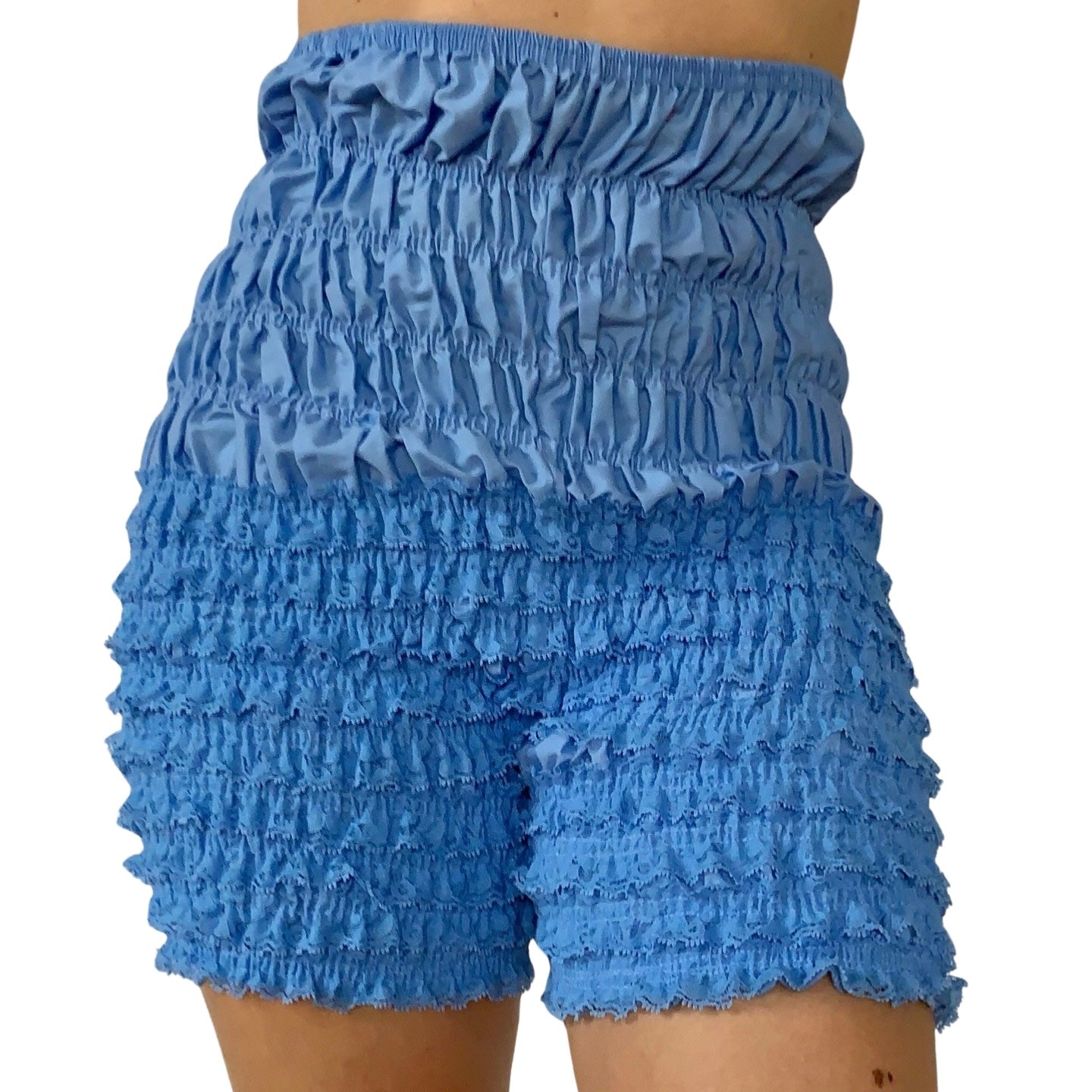 Vintage Powder Blue Ruffle Bloomers (L)