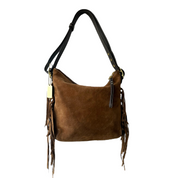 Vintage Brown Suede Coach Bag