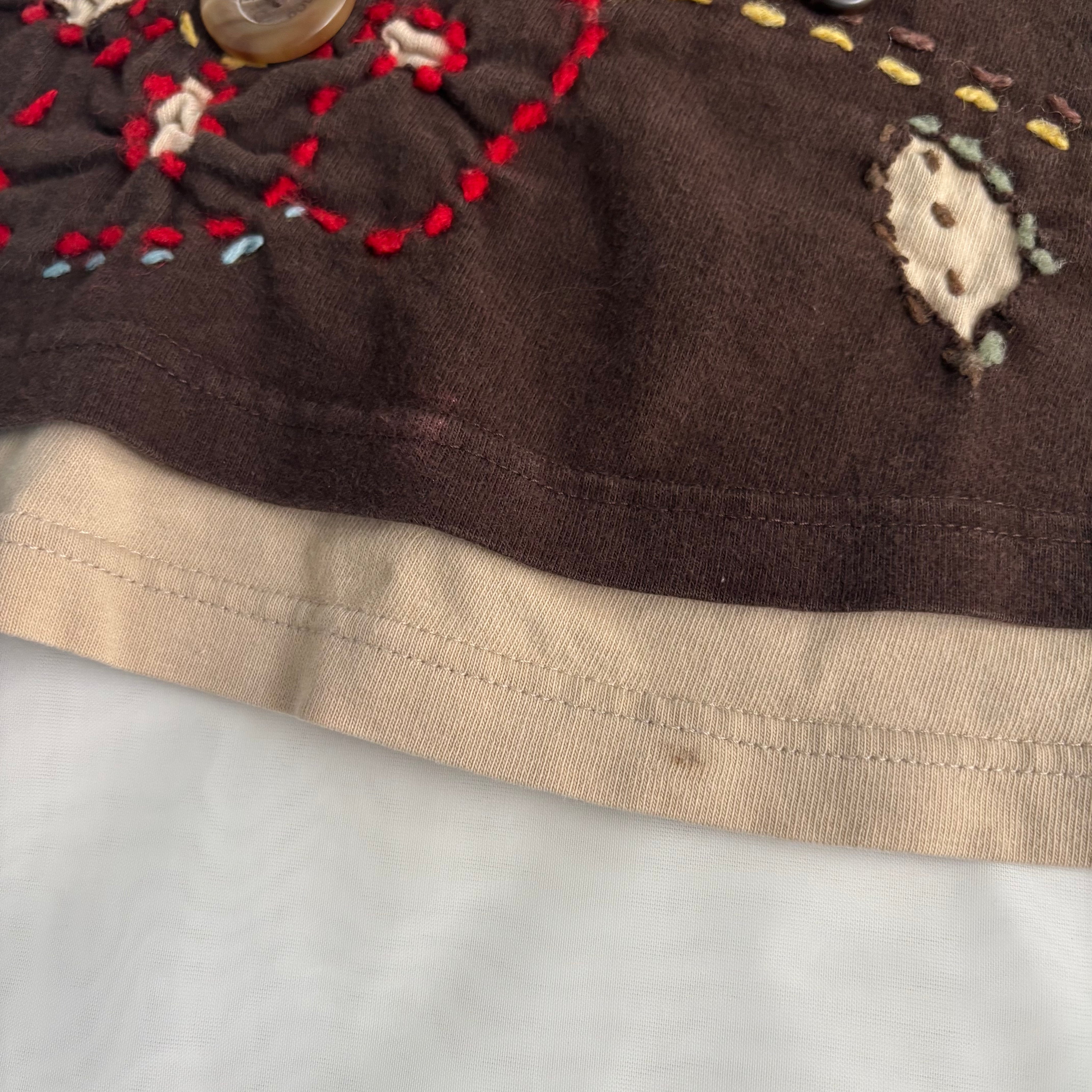 D&G “Always Check the Label” Button Floral Top (S)