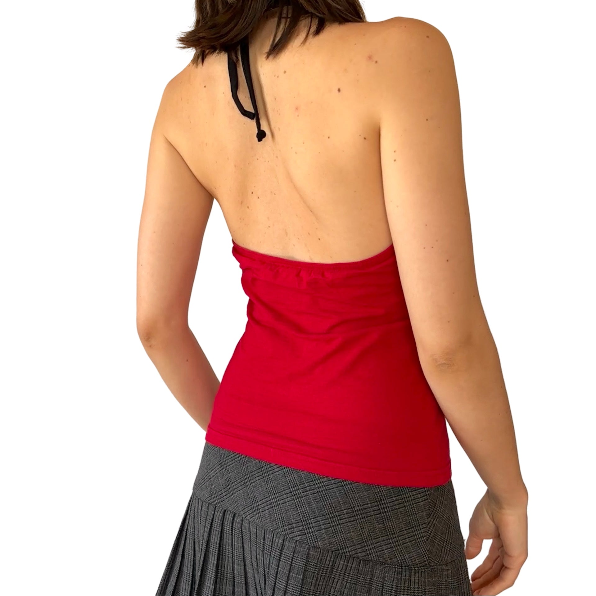 90s Red Halter Tank (S/M)