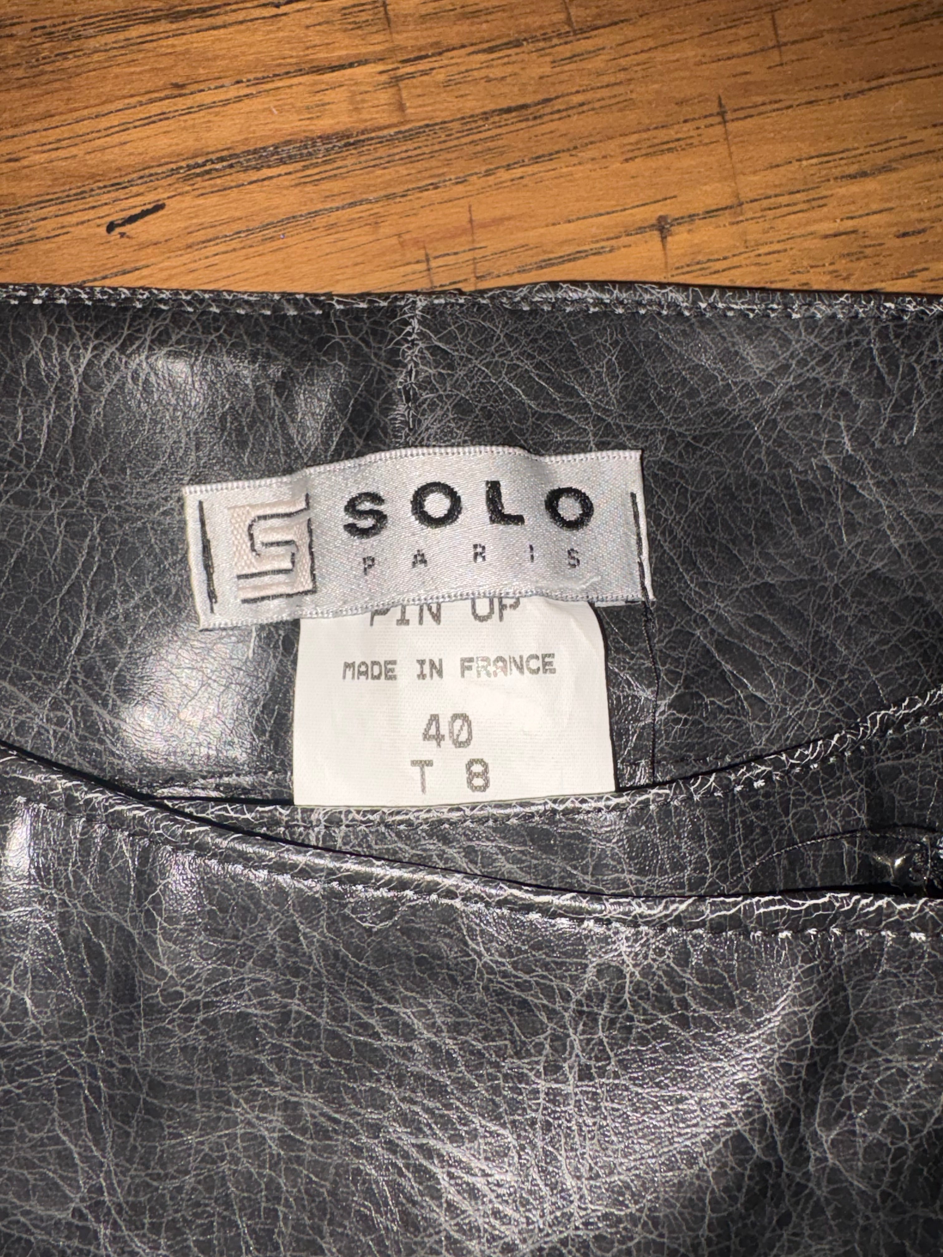 Vintage Euro Leather Pants (S/M)