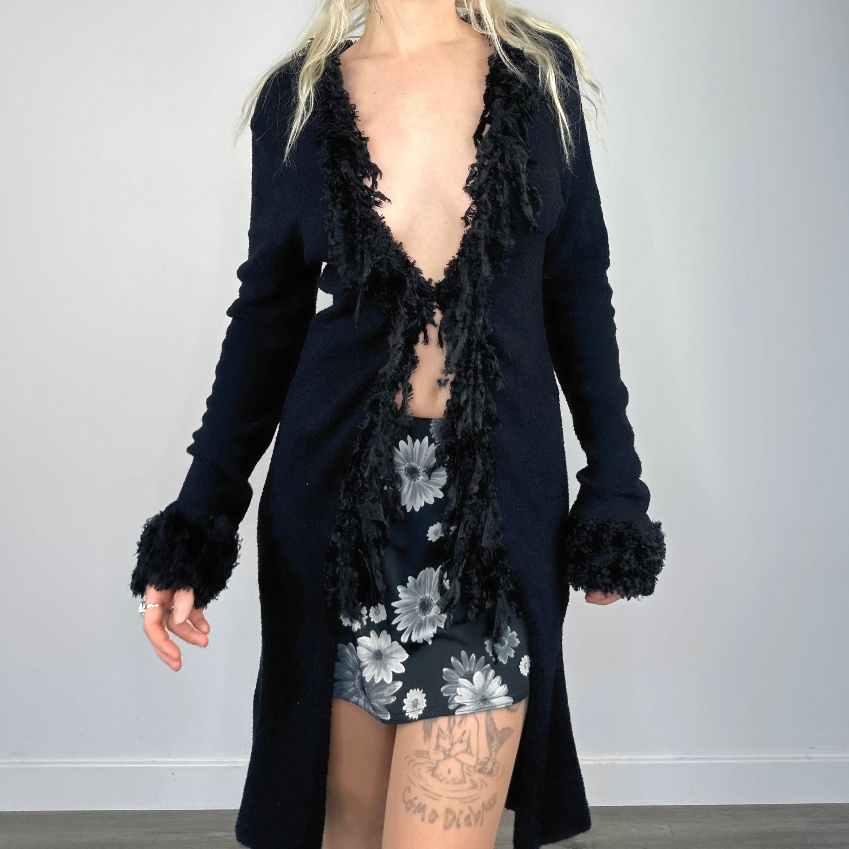 Whimsigoth Fuzzy Duster Cardigan