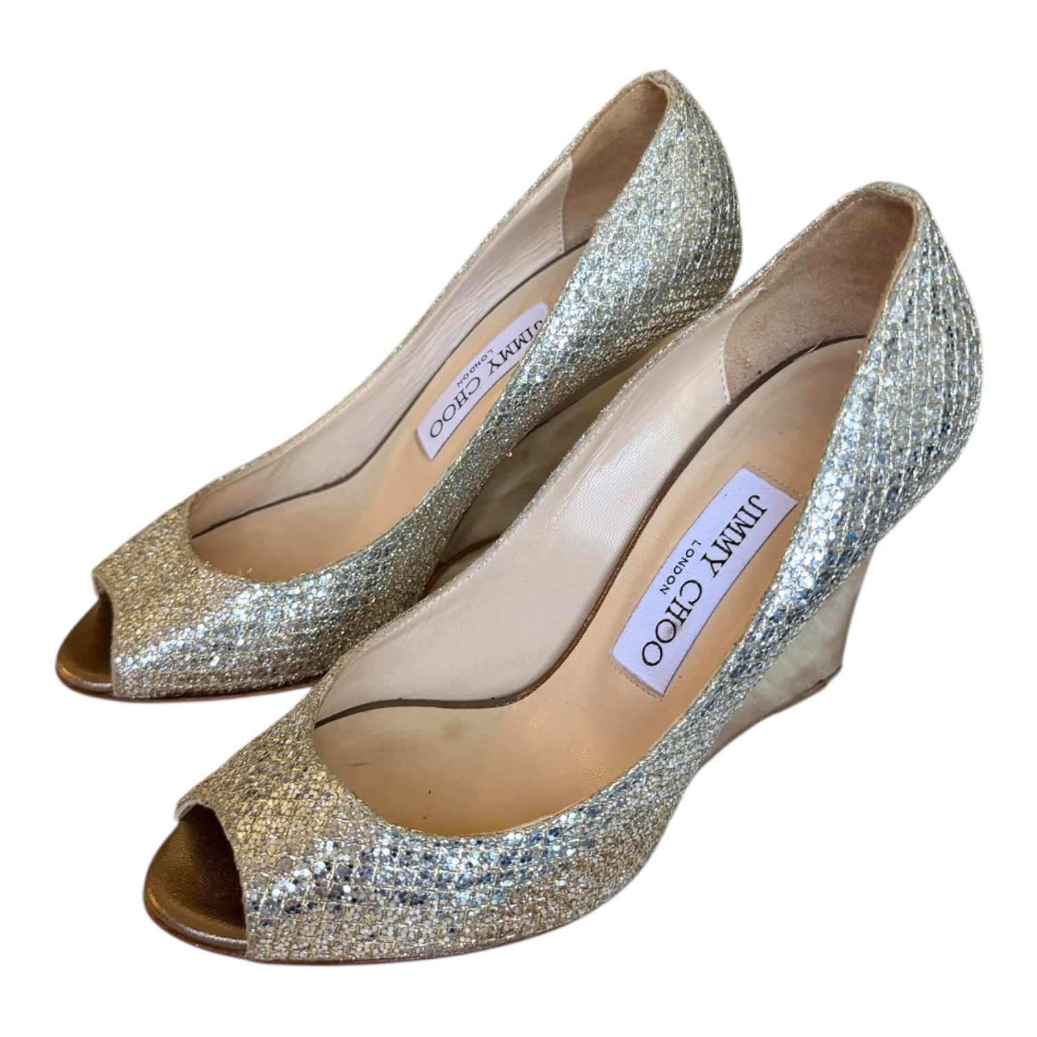 Jimmy Choo Glitter Wedges (5)