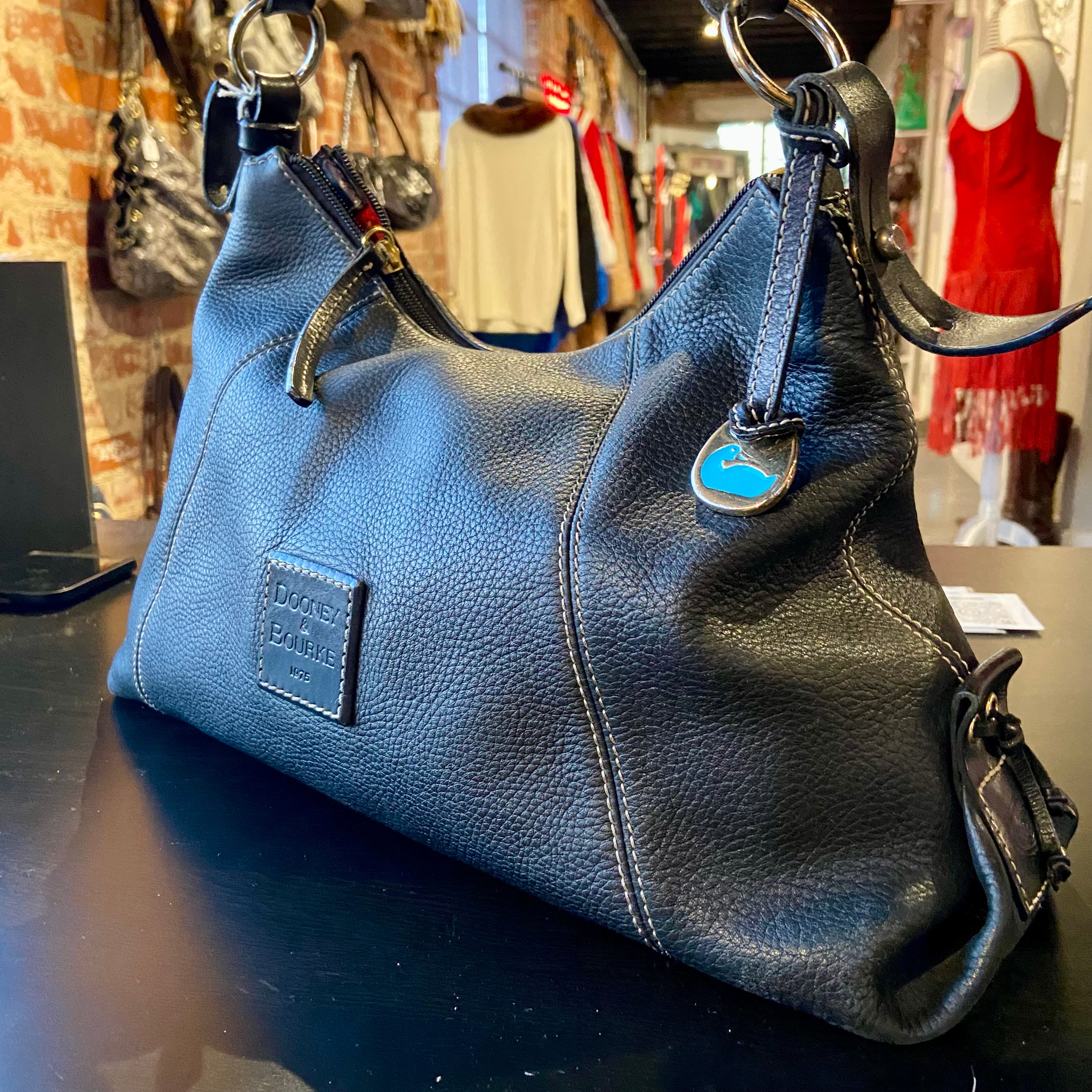Vintage Black Leather Dooney & Bourke Purse – Holy Thrift
