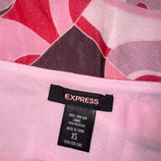 Y2K Express Silk Midi Skirt (XS)