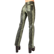 Y2K Snakeskin Flares (XS)