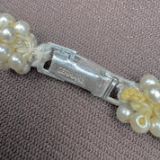 Reworked Vintage Virgin Mary Pearl Necklace